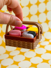 Load image into Gallery viewer, Wicker Picnic Basket Fidget Clicker | 3 &amp; 4-Click Toy
