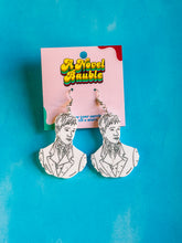 Load image into Gallery viewer, Mr. Darcy Bust Earrings | Pride and Prejudice Bookish Literary Jewelry
