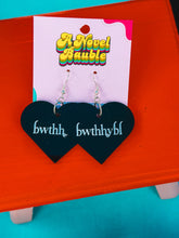 Load image into Gallery viewer, BWTHHYBL Earrings | Bella Where the Hell Vampire Meme Jewelry
