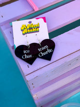 Load image into Gallery viewer, Small Town Dad Fan Jewelry: Vampire Romance Fandom Accessory, Bookish Inside Joke Earrings
