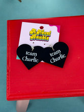 Load image into Gallery viewer, Small Town Dad Fan Jewelry: Vampire Romance Fandom Accessory, Bookish Inside Joke Earrings
