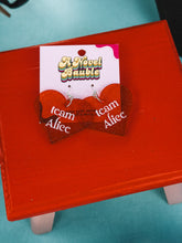 Load image into Gallery viewer, Red Heart Earrings | Sparkly Vampire Romance Bookish Jewelry
