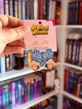 Load image into Gallery viewer, Van Gogh Earrings | Starry Night Pipe Smoke Art Jewelry
