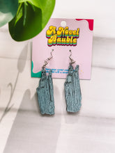 Load image into Gallery viewer, Epic Fantasy Pillar Earrings | Gray Stone Guardian Jewelry
