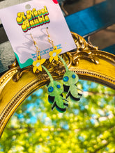 Load image into Gallery viewer, Green Plant Spirit Earrings | Cute Sprout Gamer Jewelry Gift
