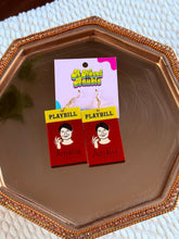 Load image into Gallery viewer, Sparkly Red Theatre Earrings | Whimsical Stage Show Jewelry
