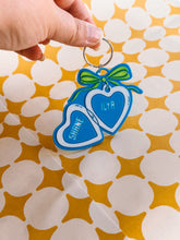 Load image into Gallery viewer, Hockey Romance Locket Keychain — 3D Printed Locket
