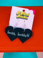 Load image into Gallery viewer, BWTHHYBL Earrings | Bella Where the Hell Vampire Meme Jewelry
