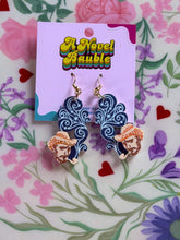 Load image into Gallery viewer, Van Gogh Earrings | Starry Night Pipe Smoke Art Jewelry
