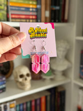 Load image into Gallery viewer, The Millennial S Earrings | Acrylic Nostalgia Drop Earrings
