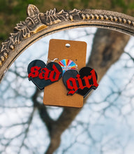 Load image into Gallery viewer, Sad Girl Earrings | Cute Acrylic Pop Culture Meme Jewelry

