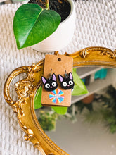 Load image into Gallery viewer, Delivery Cat Earrings | Layered Acrylic Anime Jewelry
