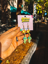 Load image into Gallery viewer, Green Plant Spirit Earrings | Cute Sprout Gamer Jewelry Gift
