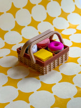 Load image into Gallery viewer, Wicker Picnic Basket Fidget Clicker | 3 &amp; 4-Click Toy
