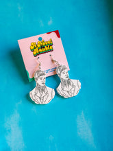 Load image into Gallery viewer, Mr. Darcy Bust Earrings | Pride and Prejudice Bookish Literary Jewelry
