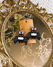 Load image into Gallery viewer, Mothman Earrings | Layered Acrylic Cryptid Pop Culture Jewelry
