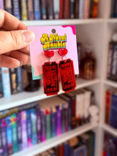 Load image into Gallery viewer, Kissing Booth &amp; XOXO Ticket Earrings - Valentine
