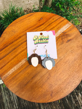 Load image into Gallery viewer, Space Rebel Buns Earrings | Faceless Sci-Fi Icon Acrylic Drop Earrings
