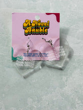 Load image into Gallery viewer, Book Lover Clear Heart Earrings | Bookish Jewelry Gift for Readers
