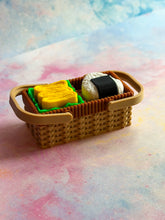 Load image into Gallery viewer, Wicker Picnic Basket Fidget Clicker | 2-Click Desk Toy
