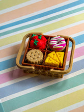 Load image into Gallery viewer, Wicker Picnic Basket Fidget Clicker | 3 &amp; 4-Click Toy
