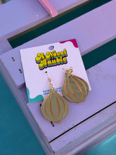 Load image into Gallery viewer, Gold Onion Earrings | Vampire Romance Bookish Jewelry for Fans
