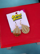 Load image into Gallery viewer, Gold Onion Earrings | Vampire Romance Bookish Jewelry for Fans
