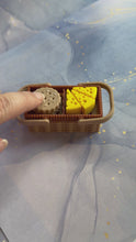 Load and play video in Gallery viewer, Wicker Picnic Basket Fidget Clicker | 2-Click Desk Toy
