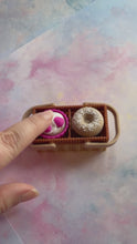 Load and play video in Gallery viewer, Wicker Picnic Basket Fidget Clicker | 2-Click Desk Toy
