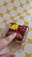 Load and play video in Gallery viewer, Wicker Picnic Basket Fidget Clicker | 3 &amp; 4-Click Toy
